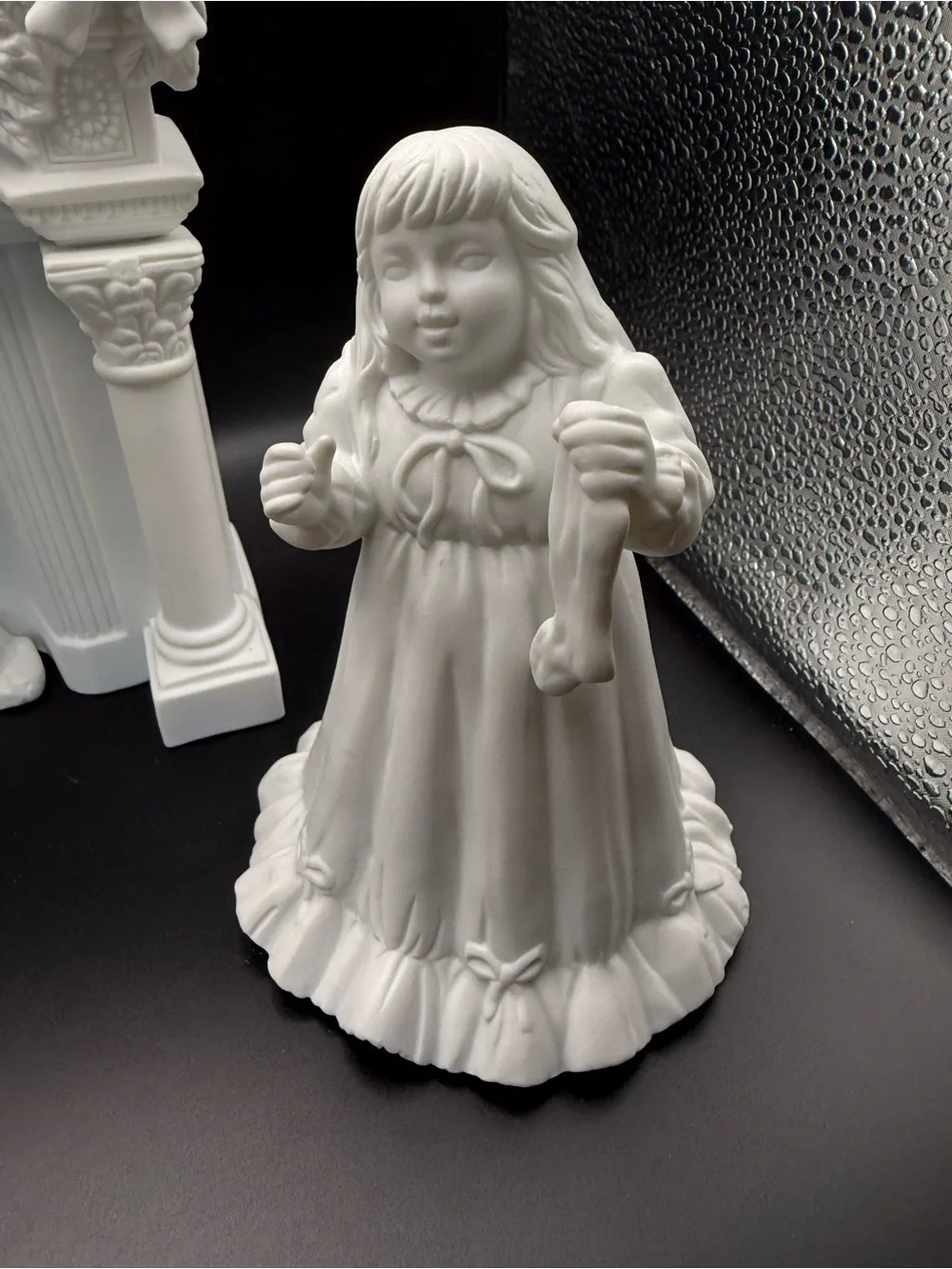 Department 56 White Porcelain Christmas Mantel and Figurines
